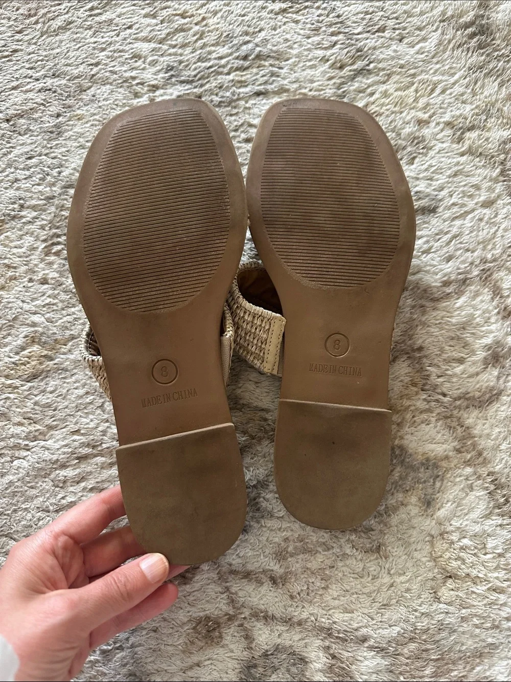 Steve Madden Woven Double-Strap Slide Sandals in Tan